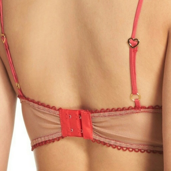 🍒NWT🍒 FOR LOVE & LEMONS XMAS BRA + PANTY SET - Picture 4 of 10